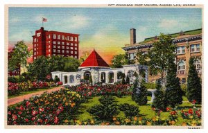 Postcard GARDEN SCENE Kansas City Kansas KS AR6676