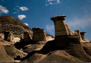 Canada Hoodoos Erosion In The Badlands Near Drumheller