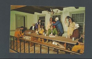 Ca 1937 Post Card Lancaster Pa Wax Museum Shows the Great Indian Treaty Of 1774-