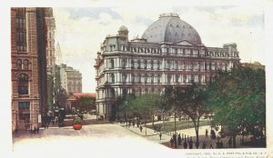 USA New York City Post Office and Park Row Vintage Postcard 04.20