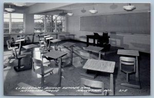 Classroom Bishop Kemper Hall Nashotah House Nashotah WI RPPC Photo Postcard