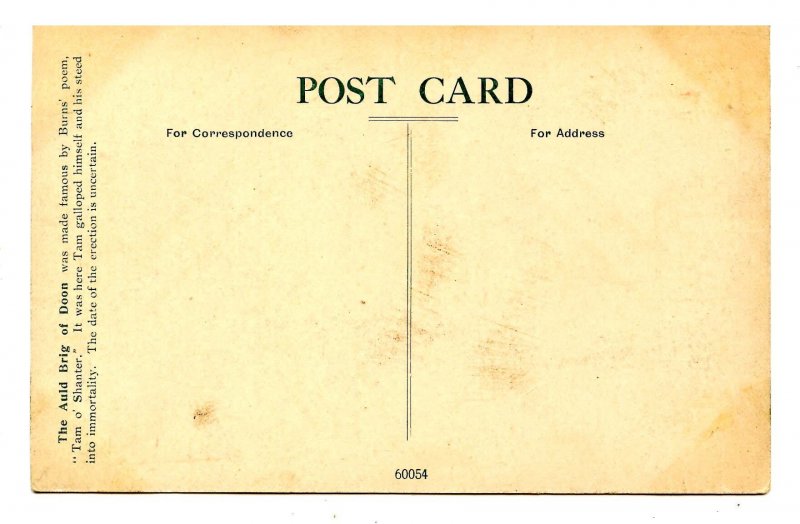 UK - Scotland, Ayr. The Auld Brig O'Doon