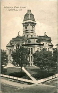 Court House Building Valparaiso Indiana IN 1909 DB Postcard T17