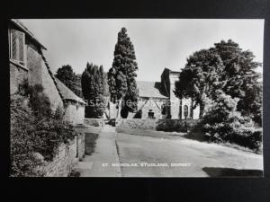 Dorset STUDLAND St. Nicholas Church - Old RP Postcard by S.F. James Royal Studio