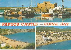 BR100908 paphos castle coral bay cyprus ship bateaux