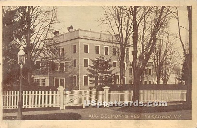 Aug Belmont's Residence - Hempstead, New York NY  