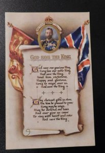 Mint England Royalty Postcard RPPC God Save the King King George V Coronation