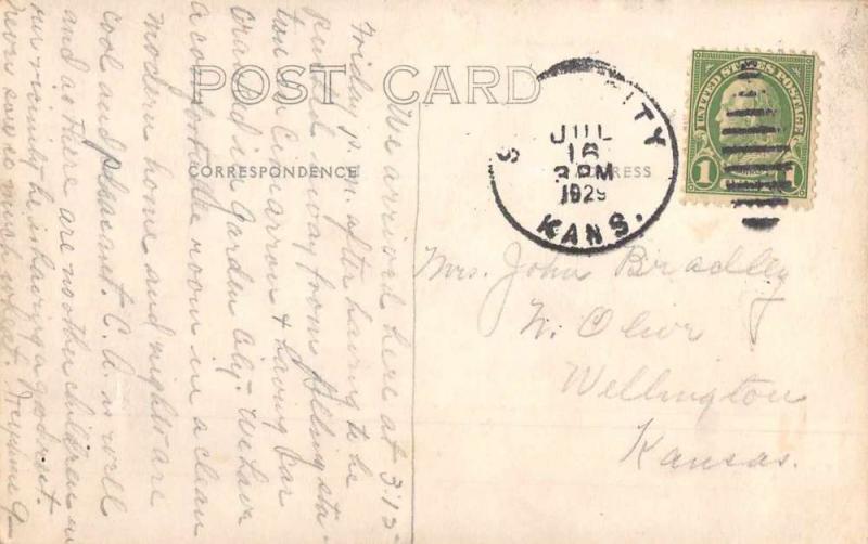 Scott City Kansas City School Real Photo Antique Postcard J79875