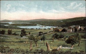 Holderness NH New Hampshire Webster Cove Lake Asquam c1900-20s Vintage Postcard