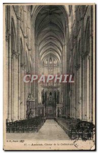 Old Postcard Paris Amiens Cathedral Choir of