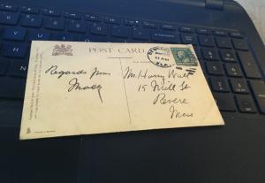 Antique Postcard - Pensacola Florida, Navy Yard Central Ave . 1910