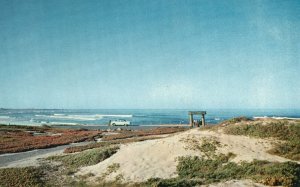 Vintage Postcard Pacific Breakers Asilomar Beach Point Joe Pacific Grove Calif.