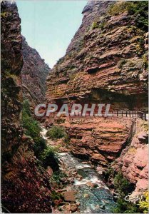Postcard Modern Cians Gorges Maritime Alps Road Touet on Var Beuil Valberg Cr...