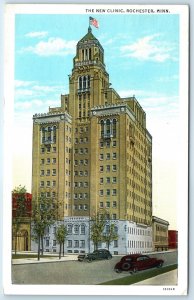 c1920s Rochester, MN New Clinic Building PC Downtown Car Art Co-MO Teich A274
