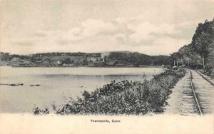 THAMESVILLE, CT Connecticut  CITY~RIVER~RAILROAD TRACKS Norwich c1900's Postcard