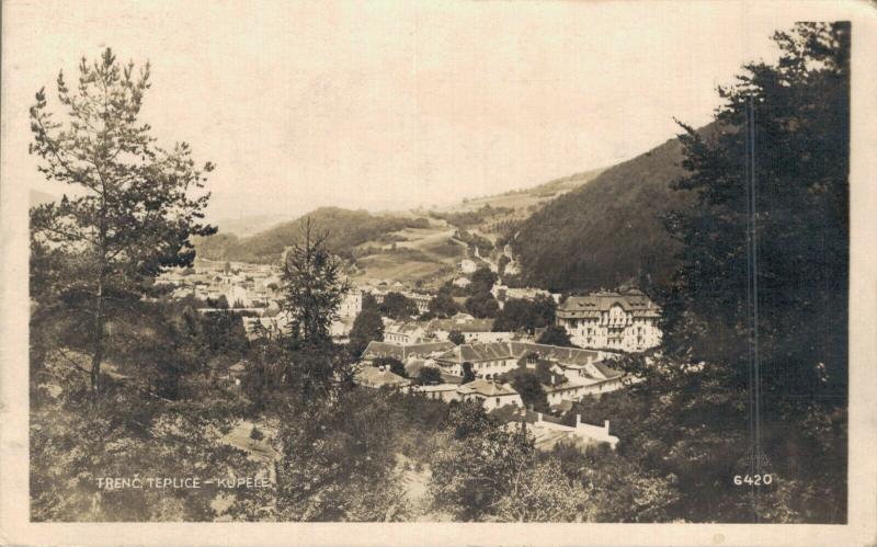 Slovakia Trenčianske Teplice Kupele RPPC 02.93