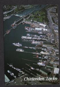 WA Ballard Chittenden Locks Pugent Sound WASHINGTON Postcard State