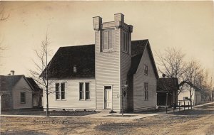 H30/ Lawrenceville Illinois RPPC Postcard c1910 Baptist Church Building