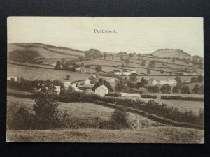 Montgomeryshire PONTROBERT Village View c1910 Postcard by Levi Jones