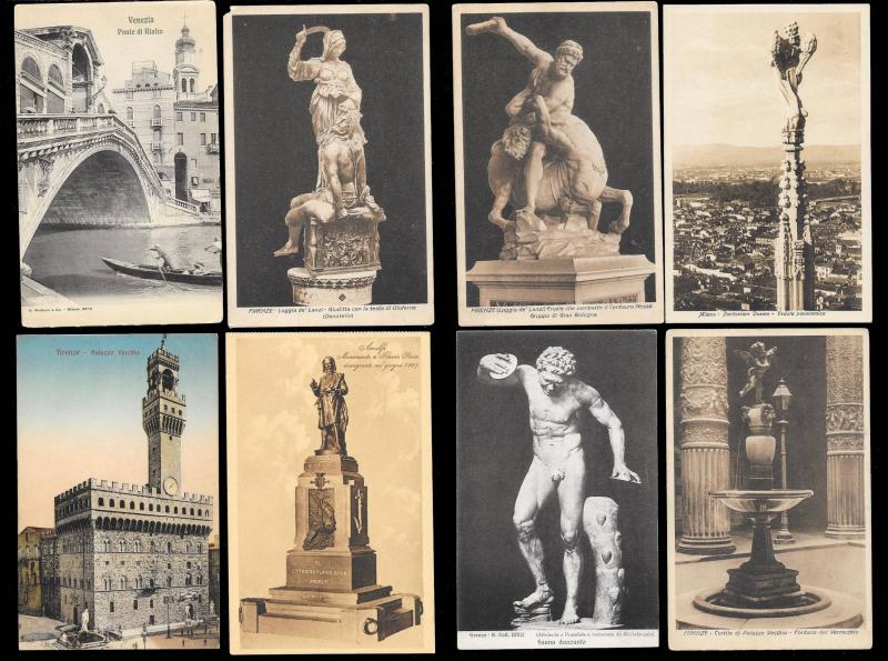 Postcard Tour of Italy (173) postcards ALL Unused & Fresh c1900s-1930s