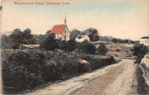 Stonington Connecticut Wequetequock Chapel Antique Postcard J52239