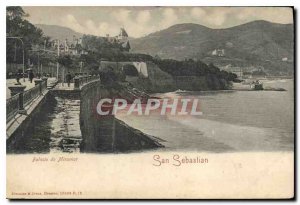 Postcard Old Palacio Miramar San Sebastian