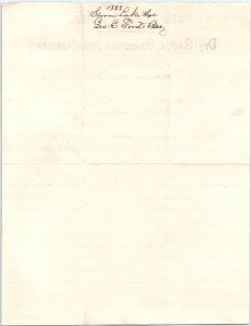 1888 Storm Lake, IA Geo E. Ford Dry Goods Groceries Memo Letterhead Amana IA R2