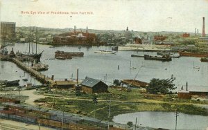 Birdseye View Providence 1910 Rhode Island Postcard Fort Hill 12318