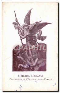 Postcard Old St Michael the Archangel protector of the Church and of France