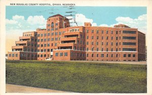 New Douglass County Hospital, Omaha, NE, USA 1935 light postal marking on front