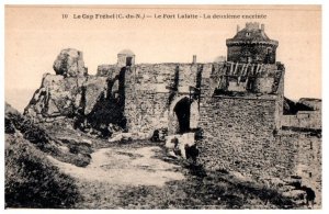 Le Cap Frehel and Le Fort Lalatte France Black And White Postcard