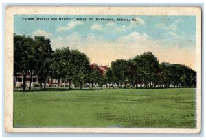 1923 Paradise Grounds & Officers Homes Ft. McPherson Atlanta Georgia GA Postcard