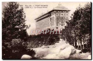 Font Romeu Old Postcard the grand hotel