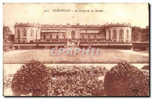 Old Postcard Deauville Casino and Gardens