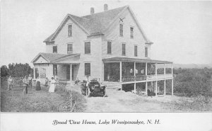 Postcard C-1910 Lake Winnipesauke New Hampshire Broad View House 22-13661