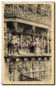 Old Postcard Rouen Cathedral Tomb of the Cardinals of Amboise