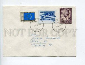 290986 AUSTRIA 1968 COVER w/ forgery stamp