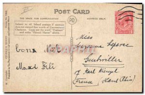 Old Postcard Fantasy Snowman Children