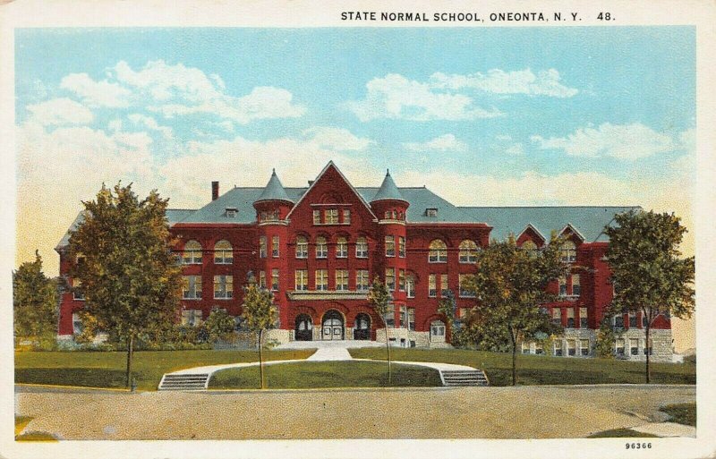 State Normal School, Oneonta, New York, Early Postcard, Unused