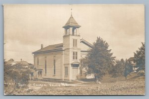 VALOIS NY BAPTIST CHURCH ANTIQUE REAL PHOTO POSTCARD RPPC