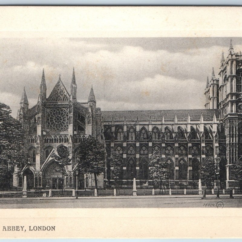 c1910s London, England Westminster Abbey Cathedral Valentines NICE Card UNP A206