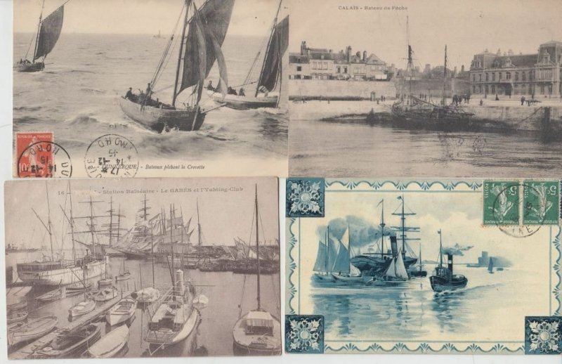PAQUEBOTS SHIPPING SHIPS BOATS 800 Cartes Postales 1900-1960 