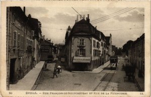 CPA ÉPINAL Rue Francois-de-NEUFCHATEAU t rue de la Faiencerie (401540)