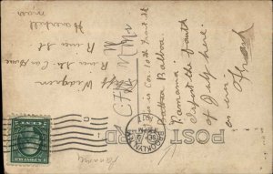 Antique RPPC PANAMA Street Scene Real Photo Postcard