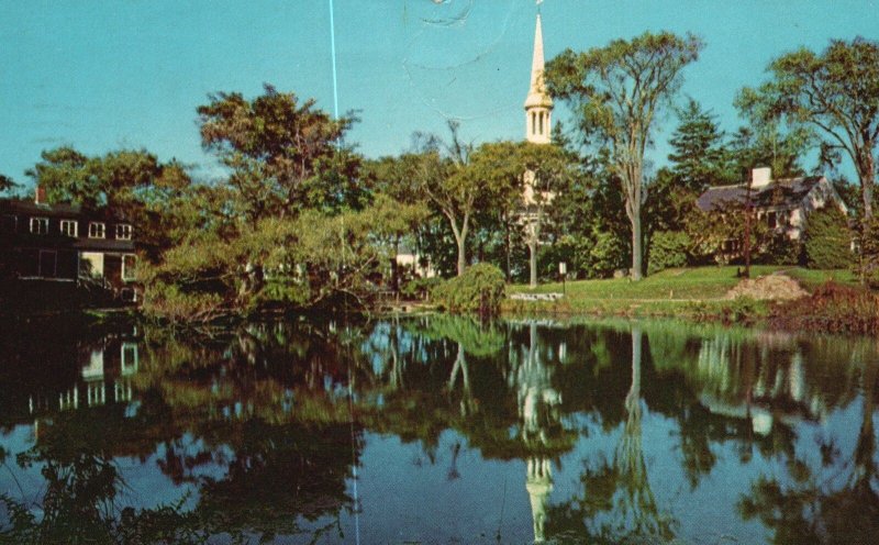 Vintage Postcard 1950's Beautiful Scene of Sandwich Cape Cod Massachusetts MA 