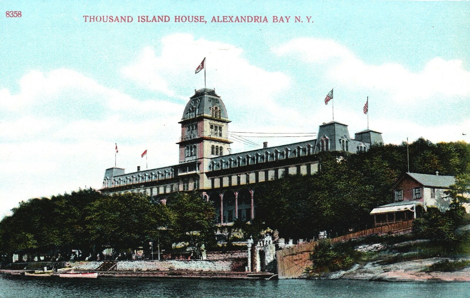 Vintage Postcard 1910's Thousand Island House Alexandria Bay New York