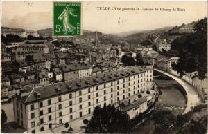 CPA TULLE - Vue générale et Caserne du Champ de Mars (691990)