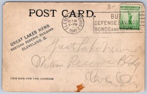 K29/ Ship Postcard c1910 Steamer Crescent City Wreck Disaster Duluth Minn 281