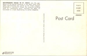 Virgin Islands - St Croix - Government House - [FG-324]