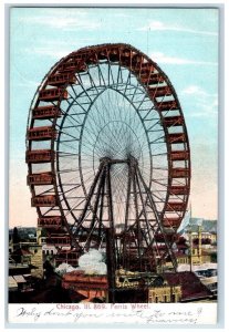 1906 View Of Ferris Wheel Chicago Illinois IL Posted Antique Postcard 